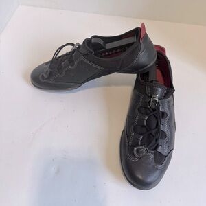 Women's Ecco Bluma Toggle Black/Black Leather/Mesh EU 40